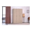 Image de Armoire chambre VARIA 6521A3PT 3 portes battantes 2 tiroirs chêne blanc