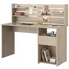 Image de Bureau avec réhausse ESCALE - Décor chene - L 138 x P 60 x H 120 cm -