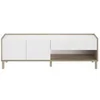 Image de Meuble TV - MORPHOS - Décor blanc / Chene - 150 x 47,3 x 40 cm -