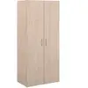 Image de Armoire de chambre - EASY LIFE - Chene - 2 portes - 80,2 x 180 x 49,7 -