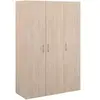 Image de Armoire de chambre - EASY LIFE - Chene - 3 portes - 120,2 x 180 x 49,7 -