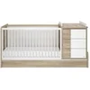 Image de SACHA LIT COMPACT EVOLUTIF 70X140 FINITION CHENE DU BOCAGE l105 H102 P205