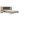 Image de Lit adulte avec chevets lambris - MAXIMIN - 160 x 200 cm - Chene Krönberg clair -