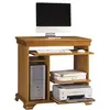 Image de Desserte Informatique Pin Miel 5 Niches L 88 H 85.5 P 55 cm - L 88 x l 55 x H 85.5 cm