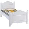 Image de Lit Blanc 1 Place pour couchage 90 x 190 cm L 99 H 100 P 198 cm - L 99 x l 198 x H 100 cm