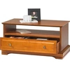 Image de Table Basse Merisier 1 Tiroir 2 Faces Traversant 1 Niche L 82.4 H 41.6 P 46.5 cm - L 82.4 x l 46.5 x H 41.6 cm