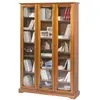 Image de Bibliothèque Vitrine 3 Portes Vitrées Merisier 12 Niches L 120.6 H 182.2 P 33 cm - L 120.6 x l 33 x H 182.2 cm