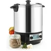 Image de Stérilisateur de bocaux électrique cuve inox avec écran lcd et minuteur 12l 1650w Nature&saveurs NSST12INA
