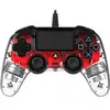 Image de Manette filaire Lumineuse Rouge pour PS4