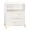 Image de Babyprice - JOY NATUREL - Commode 2 Portes et 1 Niche
