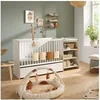 Image de Lit bébé combiné 120 x 60 cm - Evolutif en 90 x 190 cm - En Bois et chant bois