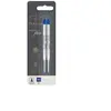 Image de PARKER recharge bille Quinkflow, pointe moyenne, bleue, blister X 2
