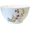 Image de Bol en grès blanc clélia floral 480 ml