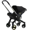 Image de Poussette 3 en 1 compacte pliable + siège auto Noire - Légère, confortable et facile à transporter