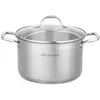 Image de AM0073 Marmite 32 cm avec couvercle - Acier Inoxydable - Tous feux dont induction