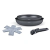 Image de Batterie de cuisine Arthur Martin Set de 2 poêles AM1439 Gris mat