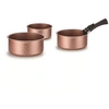 Image de Set de 3 Casseroles Terracotta Tous Feux 16-18-20 cm avec une Poignée
