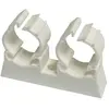 Image de Fixation de tube double ING Fixation Tub-Ring 26mm blanc, 40 pièces