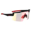 Image de AZR - Kromic Road RX Cat 0-3 - Lunettes vélo Noir - Irise Rouge Photochromique Cat 0-3
