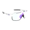 Image de AZR - Kromic Victory RX Cat 1-3 - Lunettes vélo Blanc - Irise Bleu Photochromique Cat 1-3