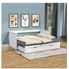 Image de Banquette extensible MONA 90x190 + 2 sommiers + 1 tiroir / Blanc