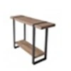 Image de Console SINTRA 120X30 cm / Chêne blanchi et métal noir