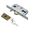 Image de Serrure à crochet axe 60mm pour porte coulissante coffre de 96mm - - 5100