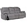 Image de Canapé 3 places relax en microfibre HERNANI - Gris