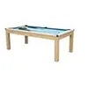 Image de Table transformable - Billard & Ping-pong BALTHAZAR - 213*112*81.5cm - Bleu
