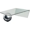 Image de Table basse MUNDO - Verre trempé et acier