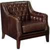 Image de Fauteuil en cuir COLBERT - Marron