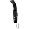 Image de Colonne de douche hydromassante - noire - 20 x 132 cm - KOURBEA