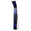 Image de Colonne de douche hydromassante thermostatique à leds - 20 x 165 cm - Noir - FELICITA