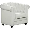 Image de Fauteuil en simili CHESTERFIELD - Blanc