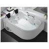 Image de Baignoire balnéo - 181 x 121 x 65 cm - Blanche - Angle gauche - 2 places - 385 L - RAFINA