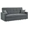 Image de Canapé 3 places convertible en tissu CANETTI - Gris