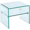 Image de Table de chevet - 1 niche - Verre trempé - STILEOS
