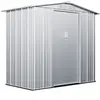 Image de Abri de jardin métal en acier galvanisé gris 2,36 m² - LINUS