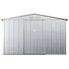 Image de Abri de jardin métal en acier galvanisé gris 7,82 m² - LINUS