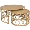 Image de Tables basses gigognes - Rotin - Coloris : Naturel - RONITA