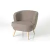 Image de Fauteuil Dagmard taupe - - Marron - Polyester