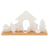 Image de Bougeoir village de Noël - - Blanc - Porcelaine