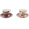 Image de Coffret de 2 tasses à thé Bettina - - Décoré -