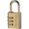 Image de Master lock cadenas en aluminium 3 chiffres laiton 30 mm