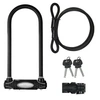 Image de Antivol U avec Câble [A Clé] [Support de Vélo Universel] [Antivol Certifié] [Modèle XL] 8285EURDPRO - Idéal pour les Vélos, Vélos Electriques, VTT et