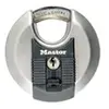 Image de Cadenas Rond [A Clé] [Acier Inoxydable] [Extérieur] M40EURD - Idéal pour les espaces de rangement, les remises, les garages, les remorques