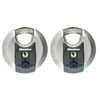 Image de MASTER LOCK Cadenas Rond [A Clé] [Acier Inoxydable] [Extérieur] [Lot de 2] M40EURT - Idéal pour les espaces de rangement, les remises, les garages,
