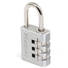 Image de 7630EURD Cadenas à Combinaison Programmable en Aluminium, gris, 3 x 6,5 x 1,3 cm