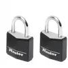 Image de Masterlock lot de 2 cadenas aluminium 30mm couverture vinyle