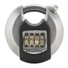 Image de Cadenas Rond [Combinaison] [Acier Inoxydable] [Extérieur] M40EURDNUM - Idéal pour les espaces de rangement, les remises, les garages, les remorques